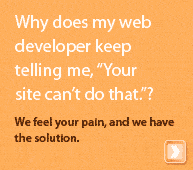 Why does my web developer keep telling me,