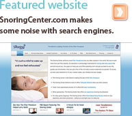 SnoringCenter.com makes some noise with search engines.