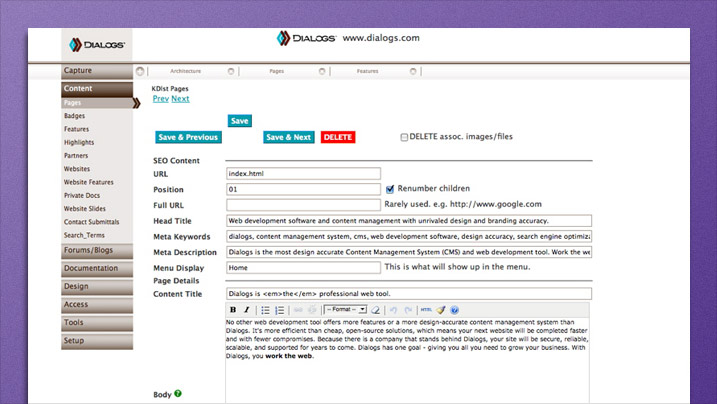 Dialogs - SEO Toolbox