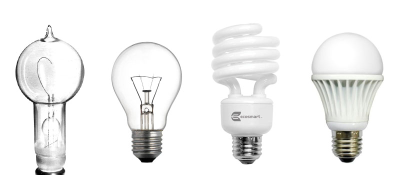 resistance to change demonstrated by the unchanging shape of light bulbs from Edison to current LED bulbs